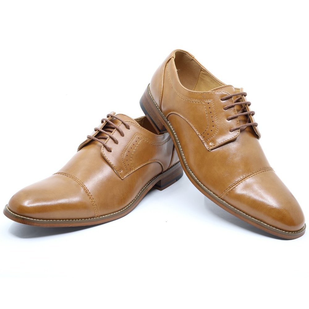 Metrocharm MC151 Tan Men's Lace Up Oxford Shoe